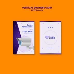 监控摄像头产品服务商竖版名片